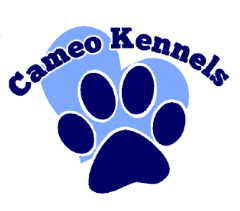 Cameo Kennels paw-print logo
